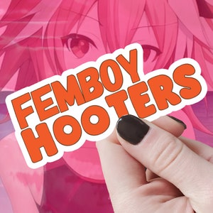 Femboy Hooters Vinyl Waterproof Sticker