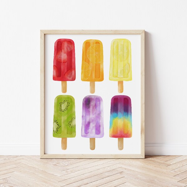 Popsicle Wall Art Etsy