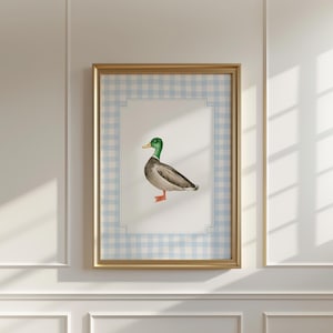 Set of 3 Duck Nursery Wall Art, Mallard Duck Wall Decor, Baby Boy Room ...