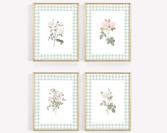 Wildflower Nursery Wall Art, Vintage Botanical Print Set, Watercolor Floral Wall Decor, Girls Room Decor, Nursery Wildflower Art Prints