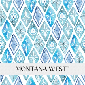 Modello senza cuciture marocchino, file di modelli senza cuciture marocchino blu indaco stile vintage acquerello digitale per uso commerciale, ornamento vintage