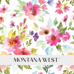 Spring Flowers Seamless Pattern, Digital Watercolor Spring Florals and Plants Seamless Pattern for Commercial Use
