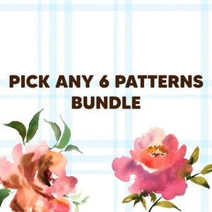 Pick ANY 6 Seamless Patterns Bundle