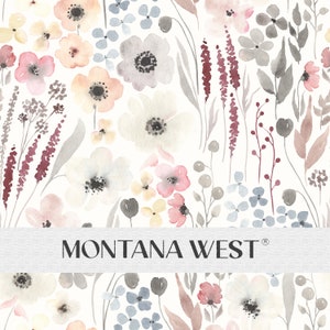 Abstraktes Vintage Blumen Aquarell nahtloses Muster, rustikales Blumenmuster für kommerzielle Nutzung, digitales nahtloses Blumenmuster, Vintage