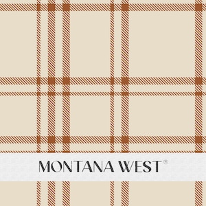 Brown Plaid Seamless Pattern, Digital Textured Brown Plaid Seamless Pattern File for Commercial Use, Textile Pattern, Custom Fabric