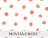 Cute Strawberries Seamless Pattern, Digital Watercolor Simple Cute Strawberries Seamless Pattern File for Commercial Use, Fruits Seamless