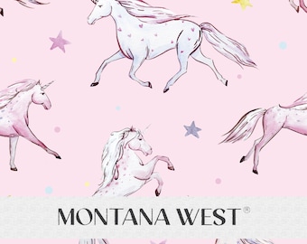 Unicorns Seamless Pattern, Digital Watercolor Hand-Drawn Cute Unicorns Stars Seamless Pattern File for Commercial Use, Nursery Seamless Pink