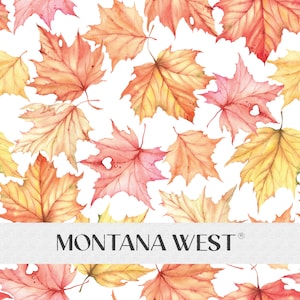 Maple Leaves Seamless Pattern, Digital Watercolor Maple Leaves Seamless Pattern for Commercial Use, Fall Seamless Pattern