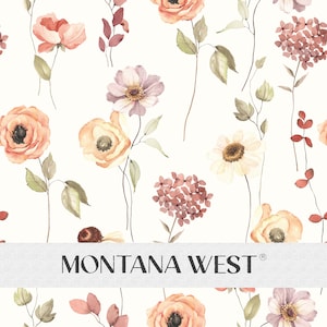 Vintage Flowers Seamless Pattern, Digital Watercolor Gentle Vintage Floral Seamless Pattern File for Commercial Use, Spring Summer Seamless
