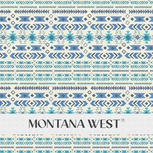 Boho Tribal Seamless Pattern, Digital Watercolor Tribal Ornaments Elements Seamless Pattern File for Commercial Use, Blue, Navajo Aztec