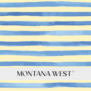 Blue Stripes Brush Strokes Seamless Pattern, Digital Watercolor Hand-Painted Brush Stroke Stripes Seamless Pattern File for Commercial Use