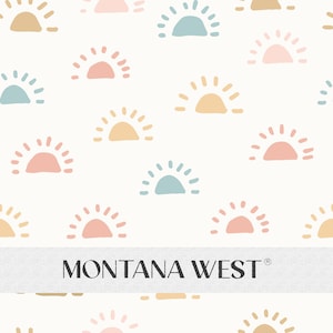 Doodle Sun Seamless Pattern, Digital Pastel Sun Seamless Pattern for Commercial Use, Boho Sun Seamless Pattern, Nursery Seamless Pattern