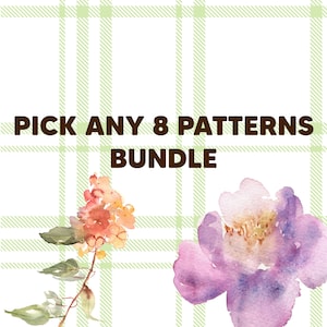 Pick ANY 8 Seamless Patterns Bundle