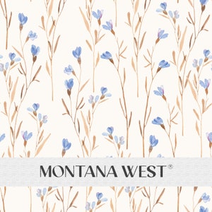 Aquarell Blumen Nahtlose Muster, Digital Beige Blumen Nahtlose Muster für kommerzielle Nutzung, Blaue Blumen, Boho Nahtlose Muster