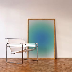 Farbverlaufsposter "Ocean Blend": druckbare Kunst - beruhigendes und minimalistisches Dekor in deiner Galeriewand