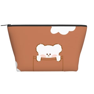 Bolsa de maquillaje personalizada para monedero, bolsas de cosméticos para mujer, bolsa de maquillaje, bolsa de maquillaje de viaje, bolsa de maquillaje portátil de cuero PU con cremallera