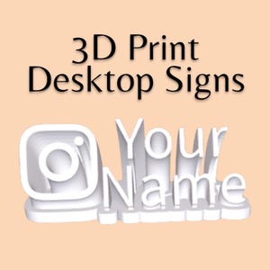 Custom 3D Printed Desk Name Plate: Office Gadget