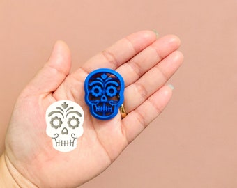 Sugar Skull Cutter polymer clay | halloween cutter |