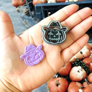 Cowboy Pumpkin Halloween Clay cutter