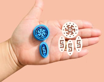 Aztec-Style Earring I Clay Cutter