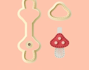 Mushroom Keychain clay cutter
