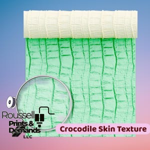 Crocodile Skin Texture Roller 3d printed