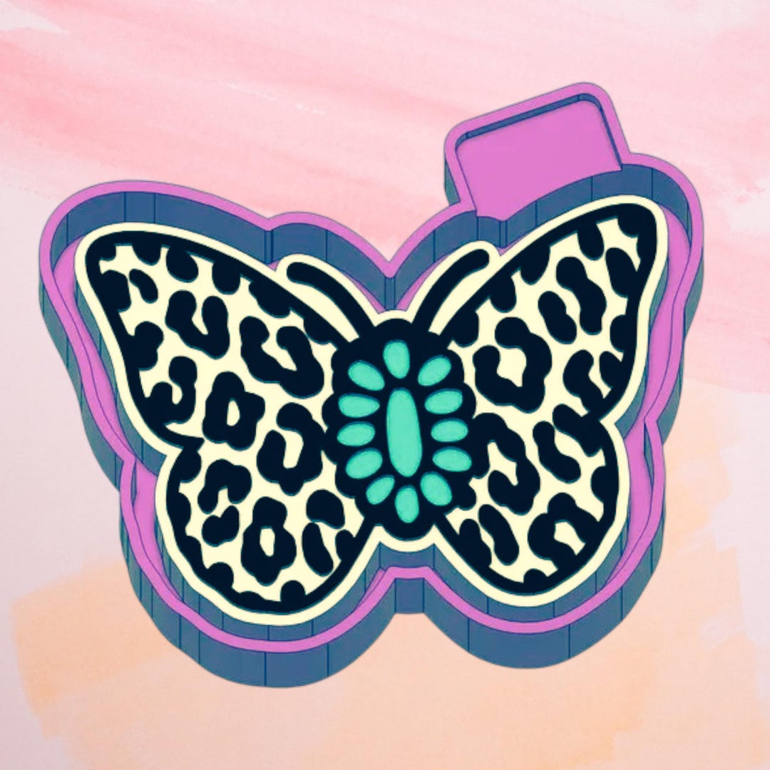 Turquoise Butterfly Freshie Mold/ 3d Molder - Etsy