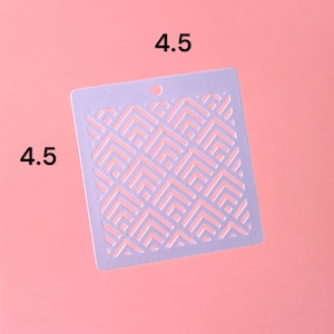 Geometric Shape A stencils | Clay stencil | baking stencil
