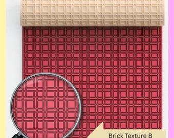 Brick Texture B Roller 3d printed