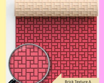 Brick Texture A  Roller 3d printed