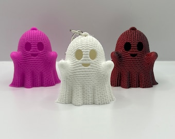 Halloween Ghost Keychain - 3D Printed Ghost