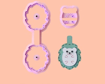 Hedgehog Key chain clay cutter