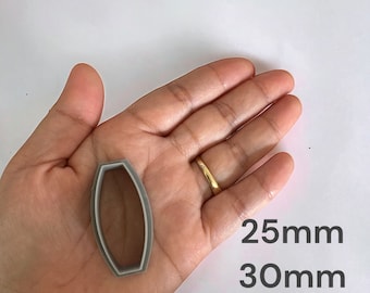 Wide Huggie Polymer Clay Cutter: 3D Printed Craft Tool