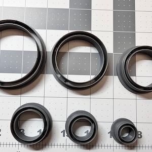 Circle with hold Polymer Clay Cutters