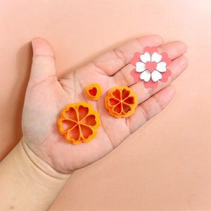 Flower of Love Clay Cutter, Valentine&#39;s Day Clay Cutter