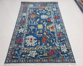 10x14 Attractive blue oushak made to order floral patterns contemporary design large are rug FOR ANY SIZE!!!!!