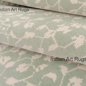 9X12  Authentic light green and Beige Oushak Made to Order (In Any Size!!!!!) Geometric Knotted Modern Oushak rug/ large area rug/pastel