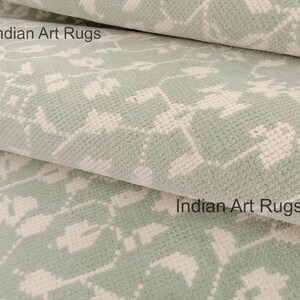 9X12  Authentic light green and Beige Oushak Made to Order (In Any Size!) Geometric hand knotted rug/ large area rug/pastel