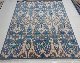 8x10 white grey blue oushak made to order floral patterns contemporary design large are rug FOR ANY SIZE!!!!!
