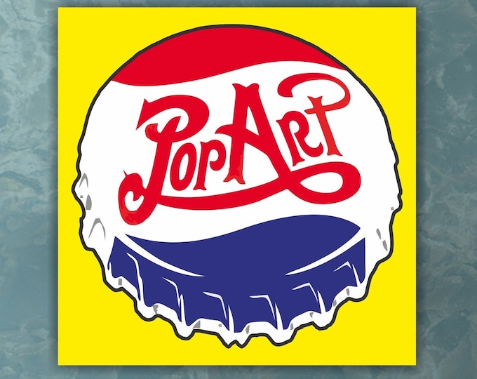 Pop Art Andy Warhol Logo, Canvas Print, Poster or Aesthetic Painting, Interior Wall Decor.