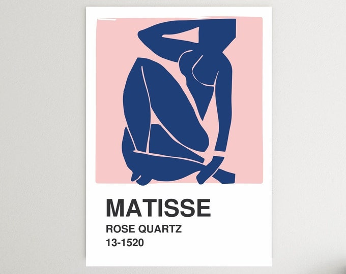Henri Matisse Rose Quartz. Reproduction on canvas, poster or picture ready to hang, home office decor