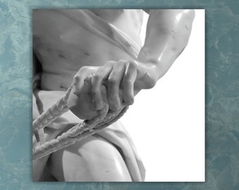 The Hand of David by Bernini, Modern Aesthetic Poster or Painting, Canvas Wall Art Print, Interior Wall Decor.