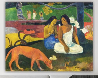 Paul Gauguin Area, poster or wall art, canvas print, home wall decoration.