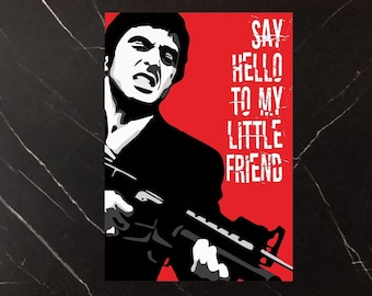 Scarface Tony Montana, wall decor, canvas print, poster or picture.