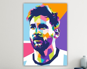 Argentine footballer poster or art painting, famous footballer canvas print, aesthetic wall decorations.