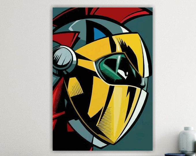 Actarus, poster or canvas painting, Japanese manga anime, interior wall decorations.