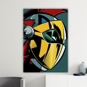 Actarus , poster o quadro su tela, manga anime giapponesi, decorazioni murali per interni.