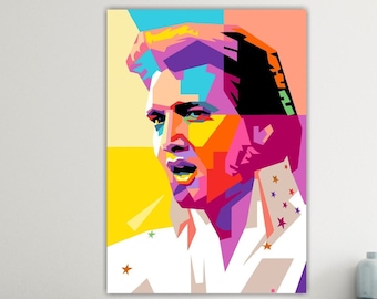 Famous American singer and actor poster or canvas painting, pop art canvas print, interior wall decorations.