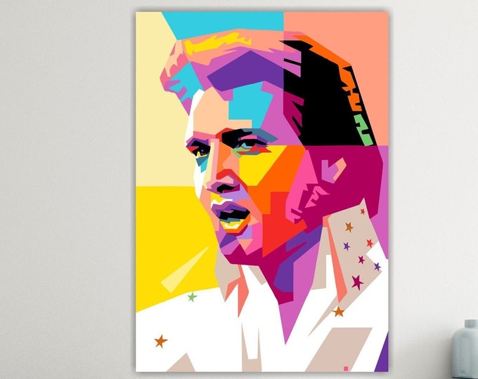 Famous American singer and actor poster or canvas painting, pop art canvas print, interior wall decorations.