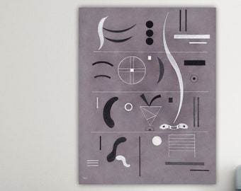 Kandinsky Abstract Wall Art Print, Modern Poster or Painting, Interior Wall Decor.